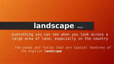 landscape traduction|landscape meaning in word.